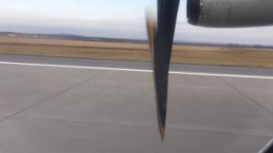 Самолёт едет задом! Запуск, руление и взлёт ATR 72-500 VQ-BMB Ютэйр (Utair) взлёт из Уфы
