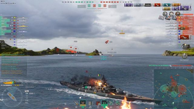 Bismarck being Bismarck. SINK 9 - carry all game. смотреть онлайн