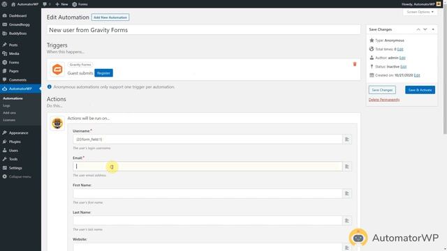 Register new users using Gravity Forms and AutomatorWP смотреть онлайн