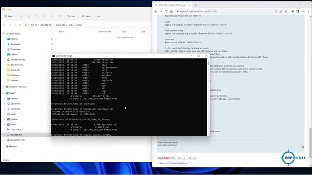 Oracle APEX & ORDS 23.1 Installation in PDB 19c 3/3 смотреть онлайн