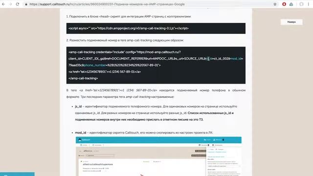 Как настроить подменные номера на AMP-страницах смотреть онлайн