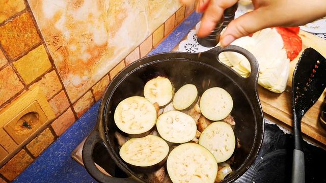 Осенний обед. Запечённая с овощами баранина. Димляма с бараниной. смотреть онлайн