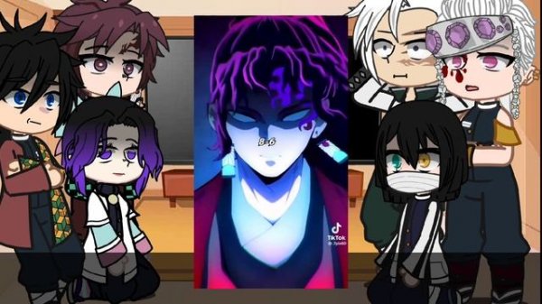 demon slayer(kimetsu no yaiba) reacts to yoriichi/клинок рассекающий демонов(крд)реагирует на ёриич