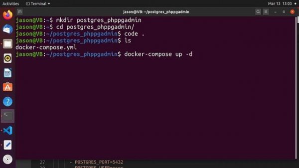 Setup PostgreSQL & phpPgAdmin with Docker Compose ( psql cli + examples )