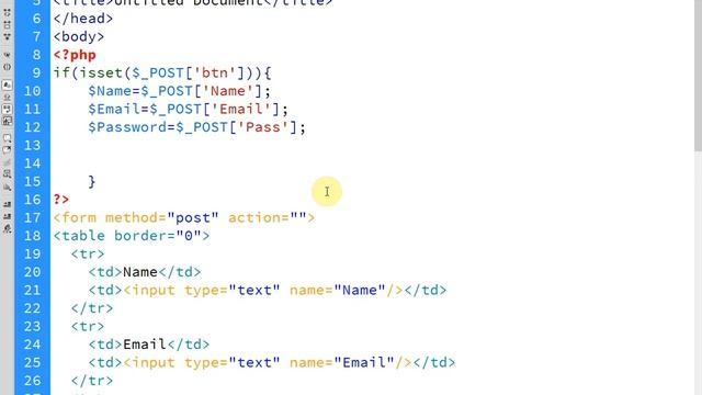 01-Form Data in PHP & Mysql Hindi/Urdu смотреть онлайн