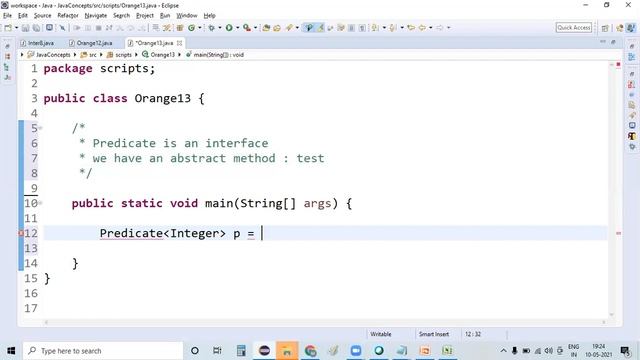 Predicate with Example Part 1 || Predicate abstract method | Java 8 features for Beginners смотреть онлайн