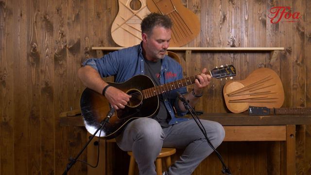 Gibson Banner LG2 Maple Sunburst 1944 played by Machiel Kommer | Demo @ The Fellowship of Acoustics смотреть онлайн