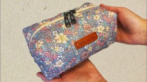 ШЬЮ КОСМЕТИЧКУ/ПОДРОБНЫЙ МАСТЕР-КЛАСС #ручнаяработа #шьюсама