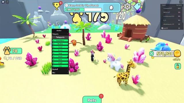 Roblox (Collect All Pets!) Script/Hack смотреть онлайн