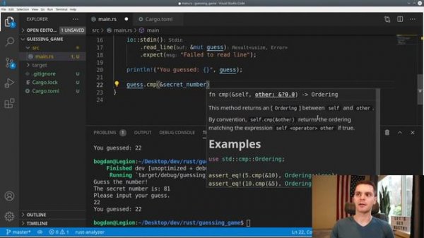 2. Programming a Guessing Game in Rust!