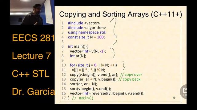 EECS 281: F20 Lecture 7 - The Standard Template Library смотреть онлайн