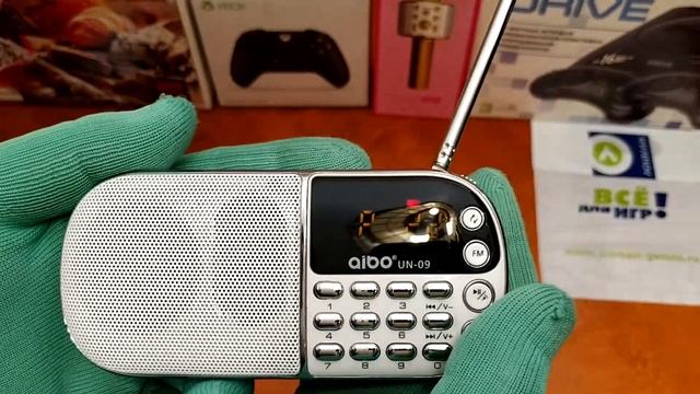 Обзор | Радиоприемник с фонариком Aibo UN-09 (Дисплей\USB\ microSD\MP3\АКБ18650) | lozmanGames смотреть онлайн