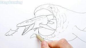 Shark vs Mosasaurus vs Bloop | Drawing and Coloring