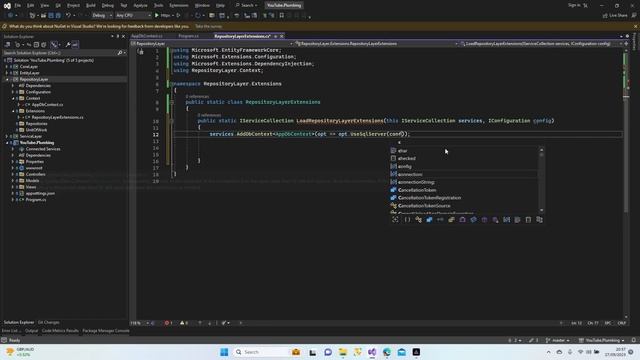 ASP.NET CORE MVC | Code First - Repository Layer Extension & MS SQL Connection #4 смотреть онлайн