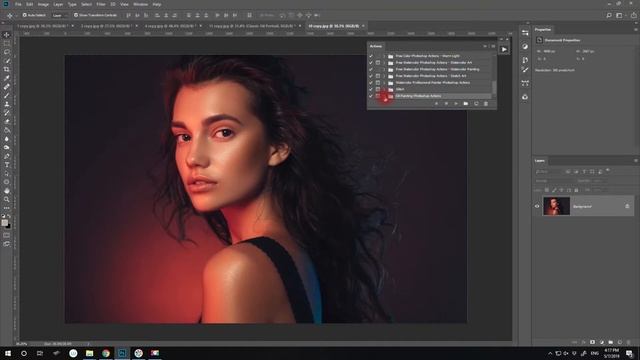 How to use Oil Painting Photoshop Actions / Oil Painting Palette Knife смотреть онлайн