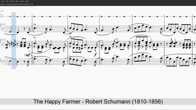 The Happy Farmer Robert Schumann Level 4 MM + Piano смотреть онлайн