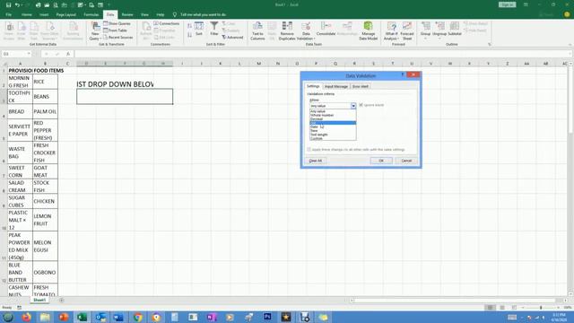 Excel Drop down tutorial смотреть онлайн