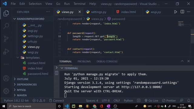 Python Django Tutorials In Hindi | Getting HTML Data in Django Project| Part - 8 смотреть онлайн