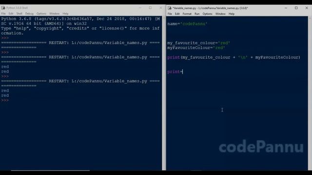 Week 3 - Video 2 - Variable names rules| Variables & Datatypes | Python in Tamil for school student смотреть онлайн