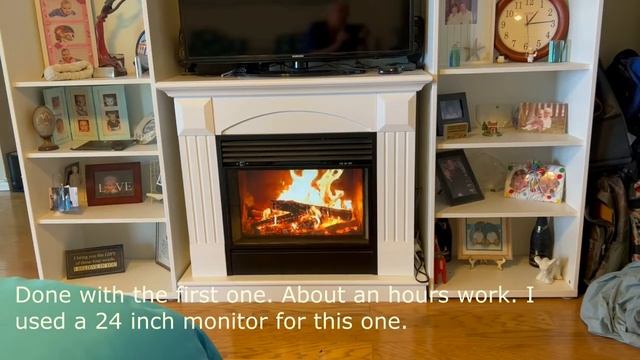 Video fireplace using a TV monitor смотреть онлайн
