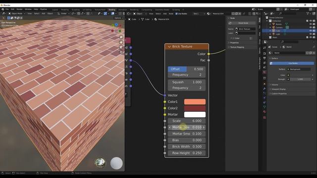 How to Use the BRICK TEXTURE NODE in Blender! смотреть онлайн