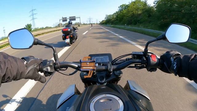 Honda Shadow 125 VS Honda CB 125R - Autobahn - Landstraße смотреть онлайн