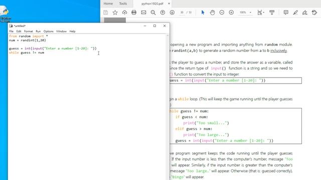 Python programming lesson 6 (simple game I) смотреть онлайн