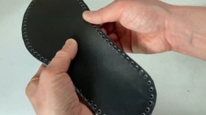 [SD Leather] Тапочки из кожи V2. Ручная работа. Выкройка [Free Pattern] - Slippers - Handmade [DIY]