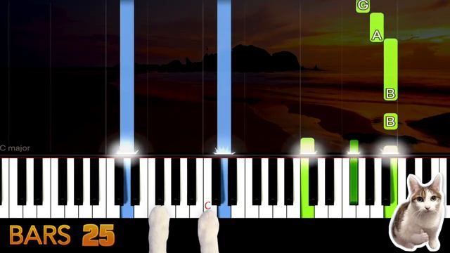 Don't Know Why (C Key) - Norah Jones - Piano Tutorial EASY SLOW + Free Sheet Music PDF смотреть онлайн