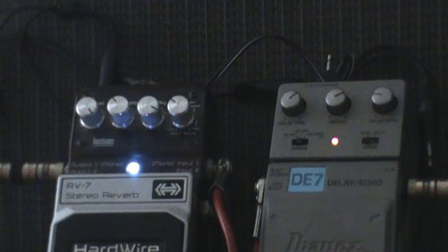 hardwire reverb rv 7 + ibanez delay de7 смотреть онлайн