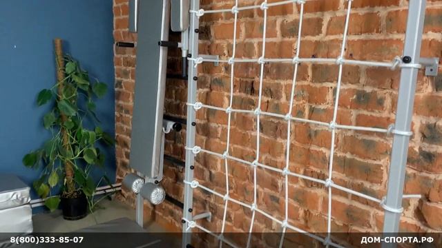 Шведская стенка с рукоходом, серебристый металлик цвет RAL 9006 смотреть онлайн