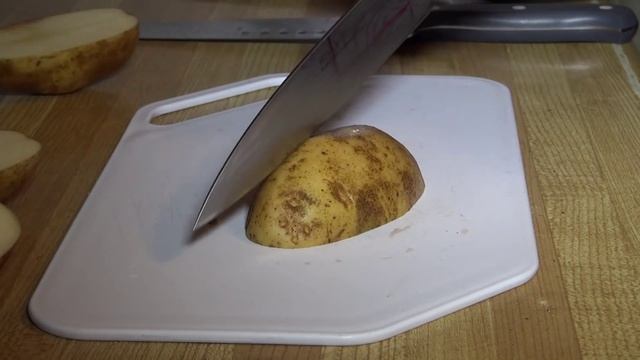 Potato slicing : full flat, convex, convex-flat (ontario grind), granton, "speed holes" смотреть онлайн