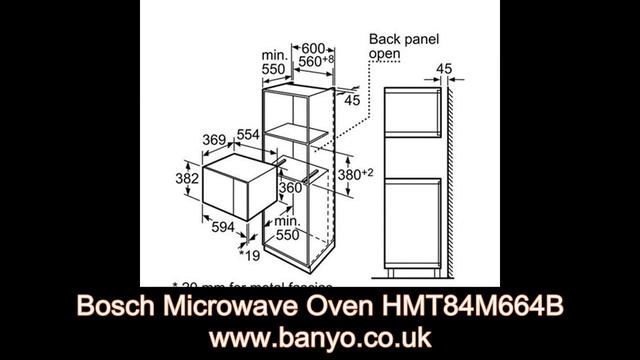 Bosch Microwave Oven HMT84M664B смотреть онлайн