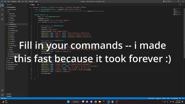[NEW] - Dynamic Help Command for your Discord bot | Discord.js v14 смотреть онлайн