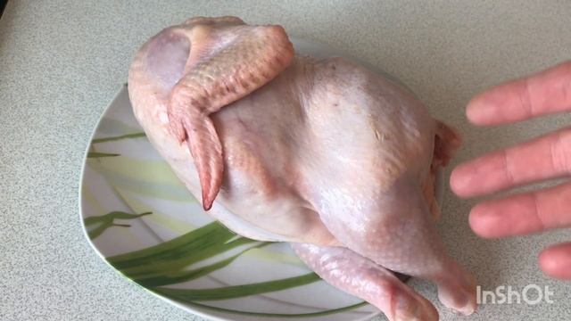 Пальчики оближешь. Курица запечённая с яблоками в духовке целиком. смотреть онлайн