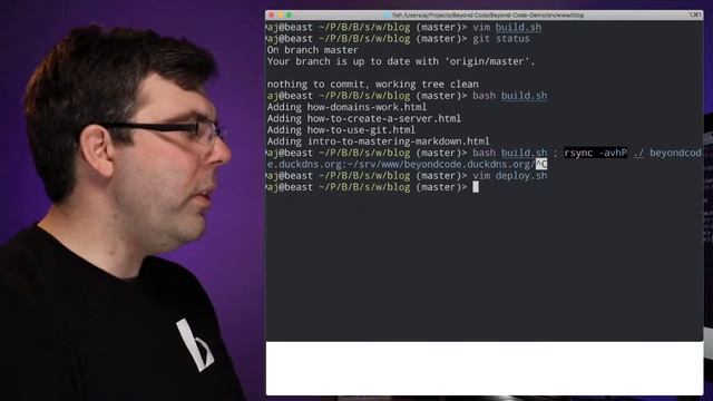 Beyond Code Live 016 - Adding a Git Remote and Continuous Deployment to our Blog смотреть онлайн