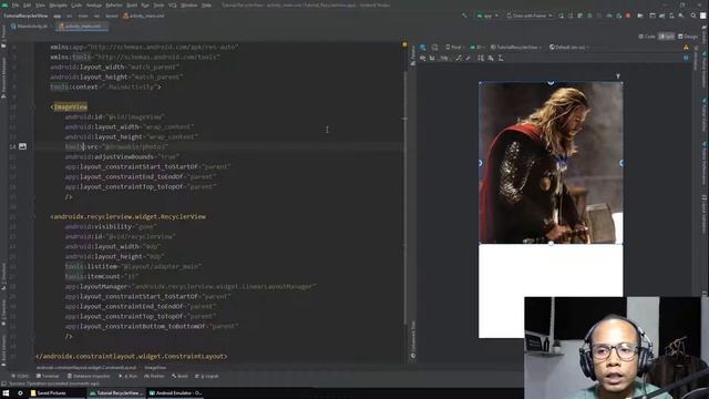 Menampikan Gambar dari Drawable | Belajar RecyclerView di Android Studio (Kotlin) #4 смотреть онлайн