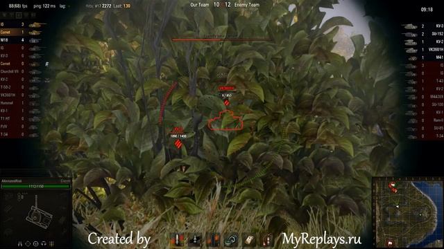 WOT: Cliff - Comet - 5 frags - Defender, Confederate смотреть онлайн