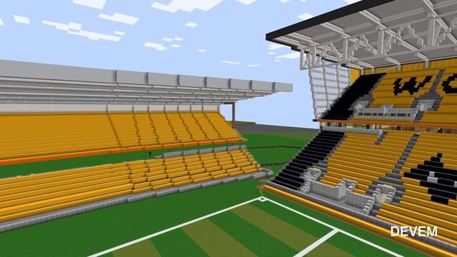 Minecraft TIMELAPSE - Realistic Stadium - Wolves (Molineux) [official] смотреть онлайн