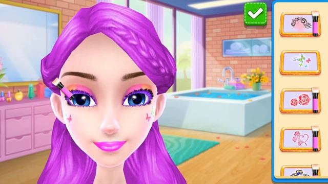 DIY Fashion Designer - Funny Makeup, Dress up & Color Hairstyles - Design Game for girls смотреть онлайн