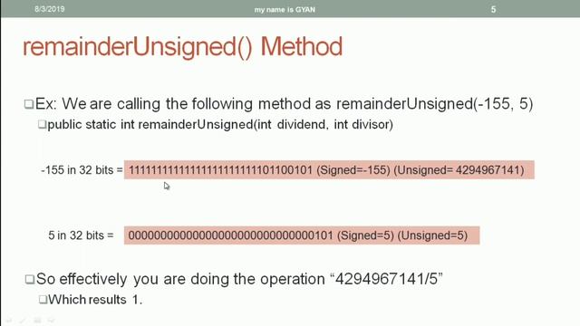 Wrapper Classes in Java | #34 | remainderUnsigned() Method of Integer and Long Wrapper Classes смотреть онлайн