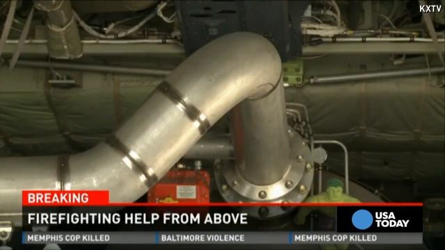 Firefighting planes help battle California blazes смотреть онлайн