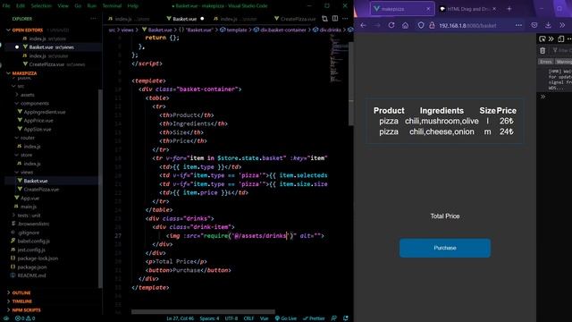Vue.js ile Pizza Sipariş Uygulaması Bölüm 5 смотреть онлайн