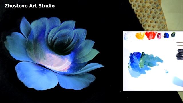 #30 How to Paint Rose flower in Oil | Как нарисовать РОЗУ маслом. Мастер-класс от Ларисы Гончаровой смотреть онлайн