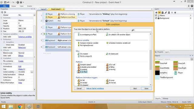 Tutorial Construct 2 - Game Platformer Complete #3 Jumpthru dan Sine смотреть онлайн