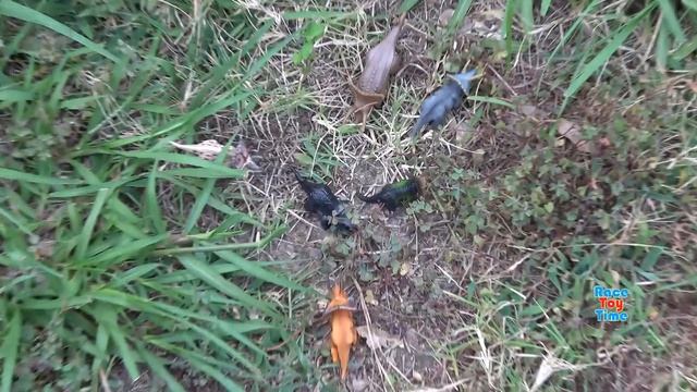 Dino Attack Adventure! Predator vs. Prey! Fun Dinosaurs Toys Video For Kids смотреть онлайн