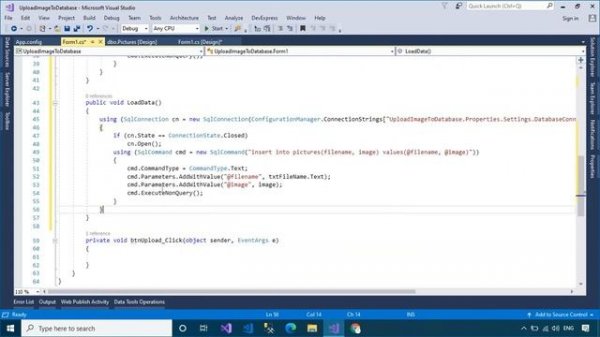 C# Tutorial - Insert and Retrieve Image from SQL Server | FoxLearn