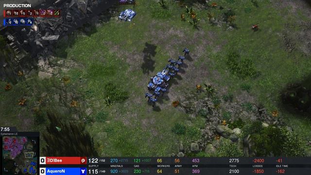 [SC2] Не для ладдера | 3D.Bee vs. Marsman, 3D.Bee vs. AqueroN смотреть онлайн