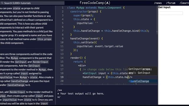 Free Code Camp - Pass A Callback As Props - SOLUTION !!! смотреть онлайн