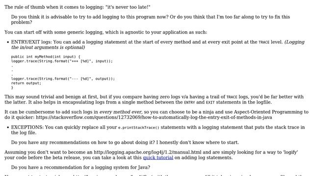 Software Engineering: Adding Logging to a pre-existing Program (2 Solutions!!) смотреть онлайн